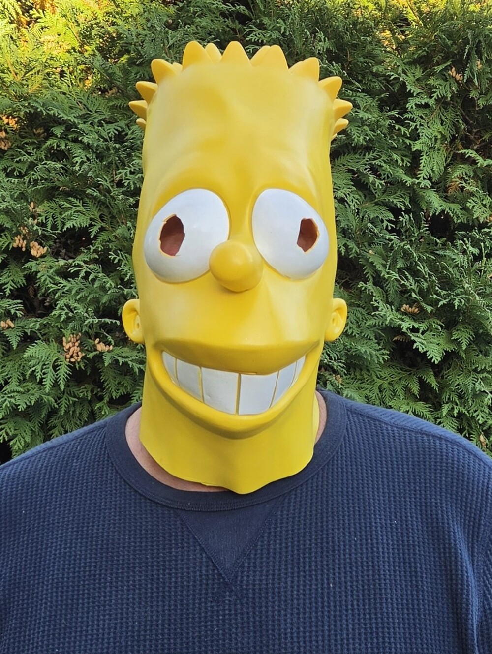 Yellow Bart Simpson Mask Vintage 1999
